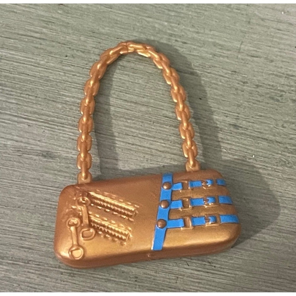 Monster High Doll Howleen Wolf 13 Wishes Gold & Teal Purse